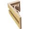 Ekena Millwork 4"W x 4"D x 8"H Wide Sheridan Rough Cedar Woodgrain TimberThane Corbel, Primed Tan CORUR04X04X08SHERCPR - alternate 5